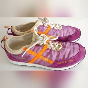 Polo Sport Ralph Lauren Women's Fuchsia and Orange Fashion Sneakers